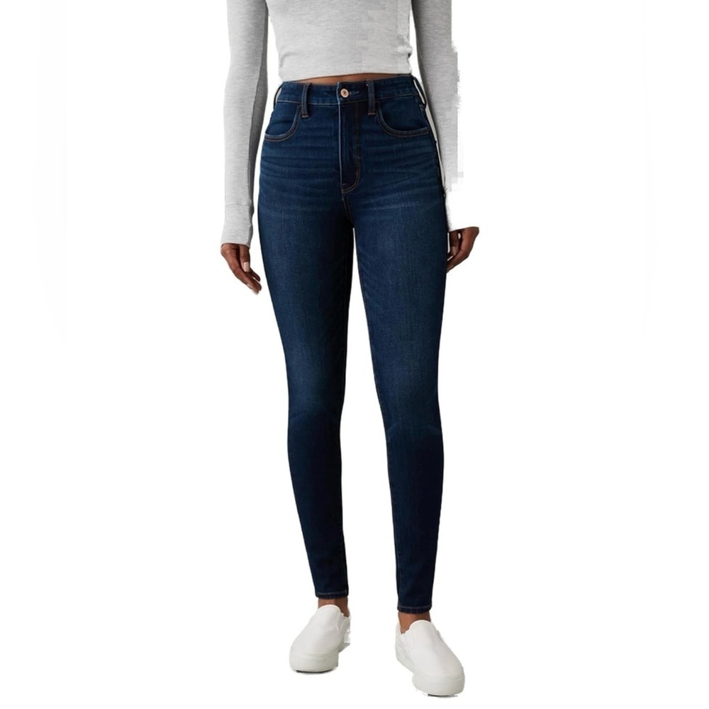 American Eagle Outfitters High Rise Dark Indigo Jeans